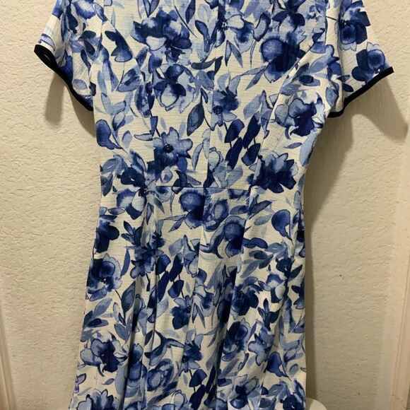 ENFOCUS STUDIO Beautiful Floral Dress blue white - Picture 5 of 7